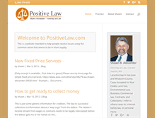 Tablet Screenshot of positivelaw.com